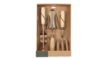 Gold 3 piece gargarden hand tool set stainless steel professional garden tool set for women gift1