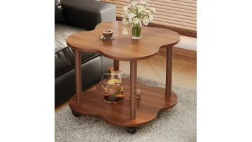 Minimalist Small Space Living Room Coffee Table & Nightstand1