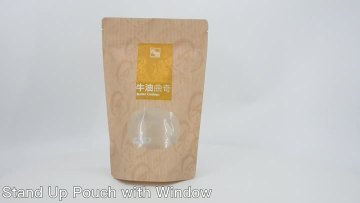 stand up pouch with window