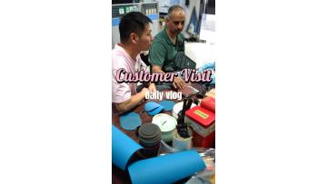 Russian customers visited the sanding disc factory