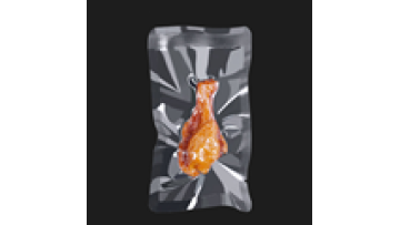 Custom printed high barrier vacuum seal transparent nylon bag for meat frozen food packaging with tear notch1