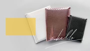 Silver Shipping Bubble Bag Custom Bubble Mailer Wi