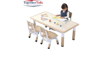 Adjustable Kids Table Chair Set for Classroom