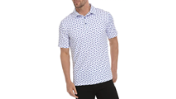Mens White 100 Polyester Polo Shirts High Quality Wholesale Golf T-shirt1