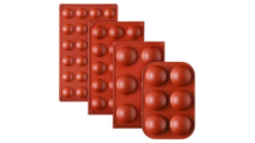 Bpa free Food Grade Silicone Baking Mold Non-Stick heat resisting silicone chocolate mold Half Ball Sphere Molds1