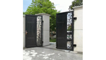 Modern American Style Metal Front Door and Wrought Iron Gates for Villas1