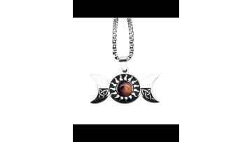 SN1819S Goddess Moon Symbol Pendant