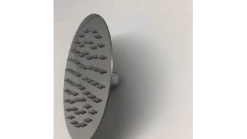 Stainless Steel 8 Inch Round Easy Clean Rubber Nozzles Thin Overhead Shower1