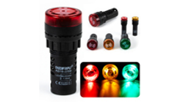 Flash LED Alarm with Buzzer and Siren AD16-22SM (AD16-16SM) with Screw Terminal1