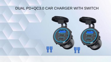 12V USB Outlet USB C Car Charger Socket
