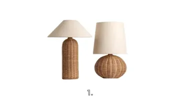 Wabi Sabi Style Bamboo Table Lamp for Bedroom Bedside Lighting1