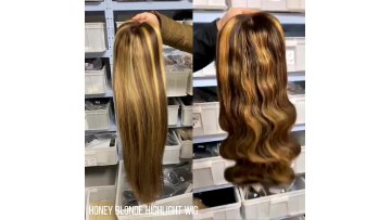 Ready to ship remy hair wigs raw indian hair glueless cuticle alighed lace frontal wigs highlight lace front human hair wig1