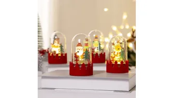 Magical LED Santa and Elk Holiday Light Display Set1