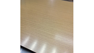 Yellow Wood Color Film Laminated Aluminum