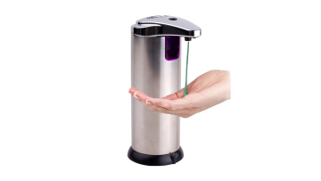 Wholesale Hands Touchless Stainless Steel Sensor Liquid Automatic Soap Dispenser with batteries1