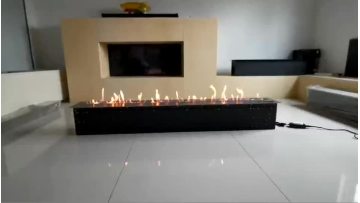 smart ethanol fireplace  black