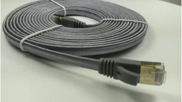 video cat7 flat nylon braided cable (5)