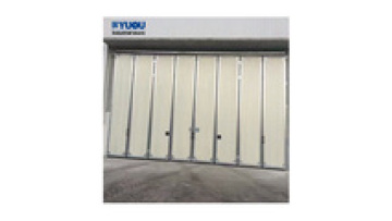 Industrial Automatic Exterior Lightweight Steel FoldingAccordion Doors1
