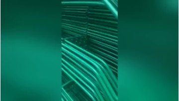 PVC coated/galvanized welded wire mesh  wavy Holland garden fence1
