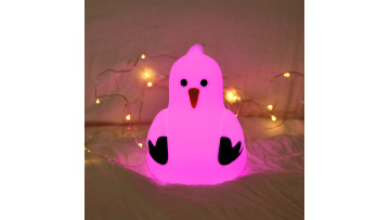 LED Color changing Seagull Silicone Lamp