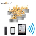 Inno-Fire 48 inch Long silver or balck intelligent remote control indoor bio chimenea electrica