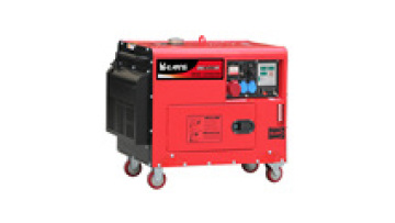 Silent 5KVA 380V 400V three phase Digital Panel Diesel Generator with 4 inch universal wheels1
