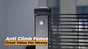 Black Color High Security 358 Anti Climb Fence with Top Spikes1
