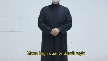 Wholesale Factory  High Quality Original Daffah Muslim dress Winter Men Islamic Clothing  Daffah Thobes - mens Daffah  Galabia1