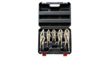 5pcs 5''-10'' Combination Locking Pliers Clamp Tool Set 5pcs Professional Multiple Specifications Long Nose Locking Pliers Set1