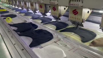 Mass Production Cap Visor Embroidery