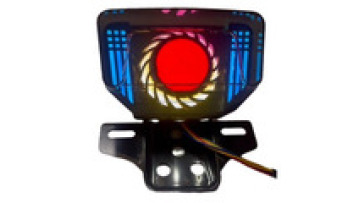 RGB Iron Driving Light Accessories for Honda Italika CG125 Motorcycle LED Tail Light1