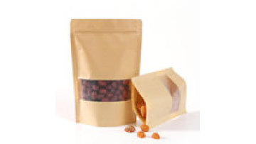 Factory Price Packaging Gift Bag For Food Kraft Paper Bags Ziplock Flower Brown Packaging With Your Own Logo1