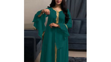 NEW  Moroccan Blue Green Kaftan Robe Turkish Free Shipping Abaya Women Muslim Dress Kaftan1