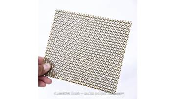 High Quality Color Soft Woven Decorative Metal Chain Link Mesh Metal Coil Drapery Mesh Curtain for Wall Decoration