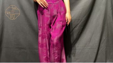 ladies silk trousers straight leg