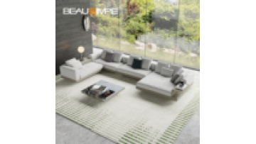 Minimalist Style Villa Decoration Leather FabricSofa High-end Exquisite Living Room Luxury Softy Modern Furniture Sofa1