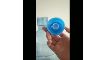 Disposable barreled water container lid