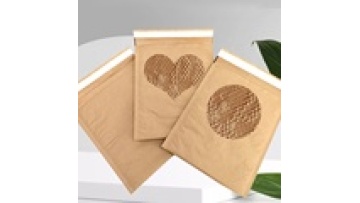 Custom logo eco friendly biodegradable compostable honeycomb kraft paper mail envelopes padded bubble mailer bag1
