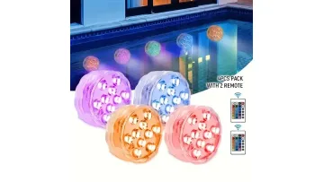 Vibrant LED Puck Lights for Unforgettable Pool Parties1
