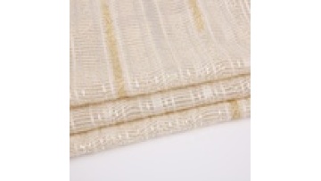 Customize Design Stripe Jacquard Rayon Mohair Yellow 100% Polyester 160CM Knitted Peach Finished Fabric1