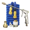 Garden Hose Water Gun Kit Magic Watering Hose With High Pressure Car Washer Gun Water Spray Adjustable Cleaning Tool