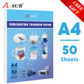 Sublimation heat transfer paper A4 113g 50sheetsfor for Any Inkjet Printer with Sublimation Ink