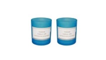 Empty Blue Matte Black Glass Candle Jars For Candle Making Wholesale1