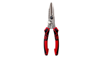 Red and black powerful industrial shears