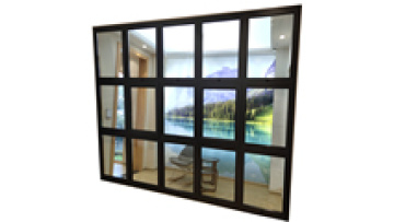 Large commercial Fixed pane window 10mm 12mm double single tempered glass window for building1