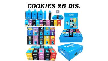 Cookies 2ml led display cbd thc hhc oil vapes package