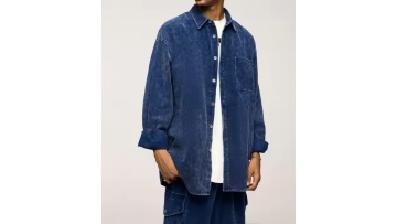 Dark blue corduroy fall/winter coat