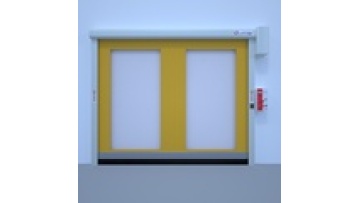 Insulation fast rolling shutter door zip lock type seal fast door windproof dust proof warehouse high speed rapid roll door1