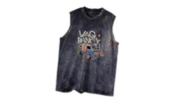 Custom 100% Cotton Sleeveless T Shirts Rae Edge Vintage Fitness Tank Tops Vest Men's Loose Fit Men Tank Top1
