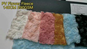 OEM Fabric Textile Raw Material 100% Polyester PV Rose Fleece Fabric For Clothes Material Fabrics1